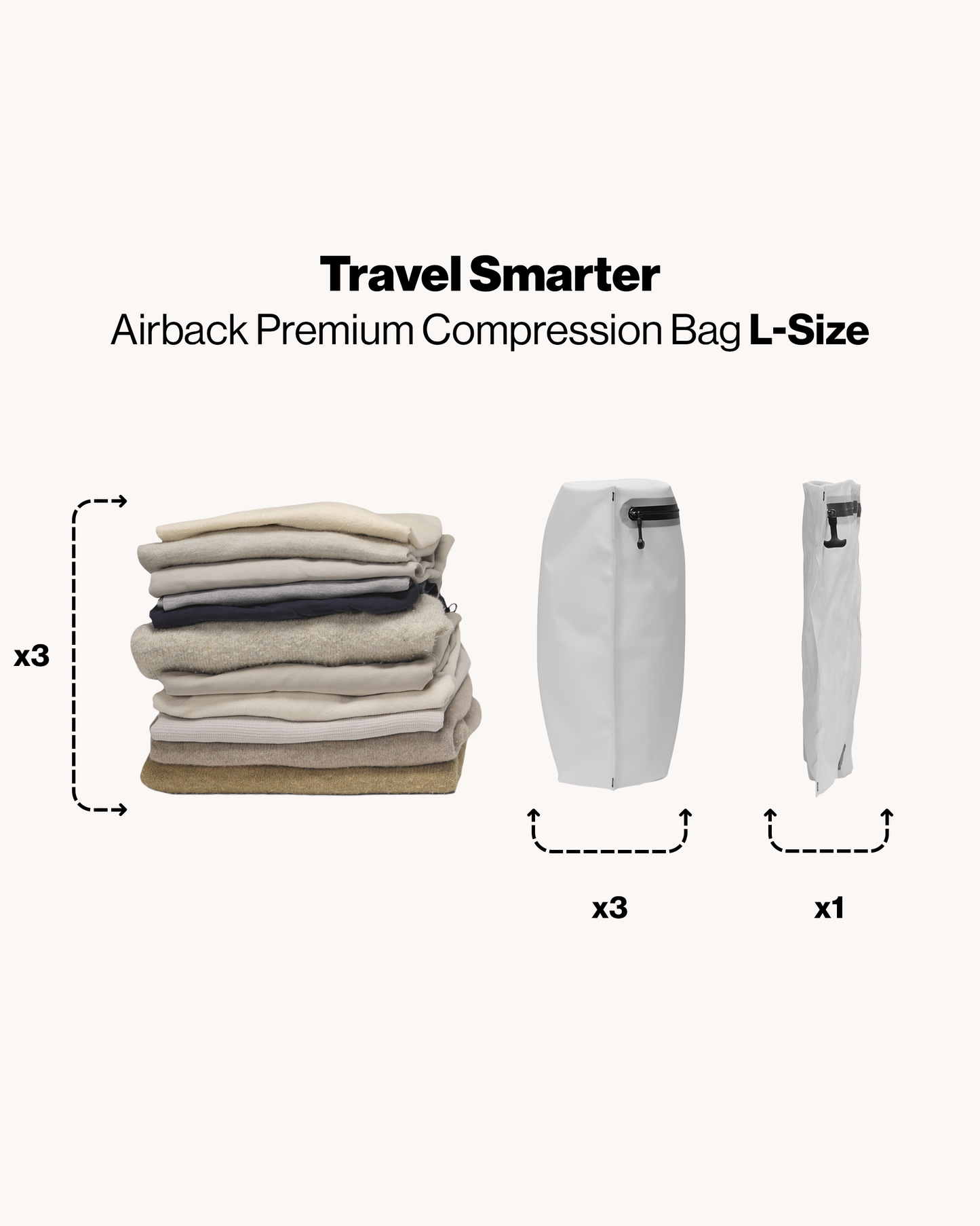 Premium compressiezak - L