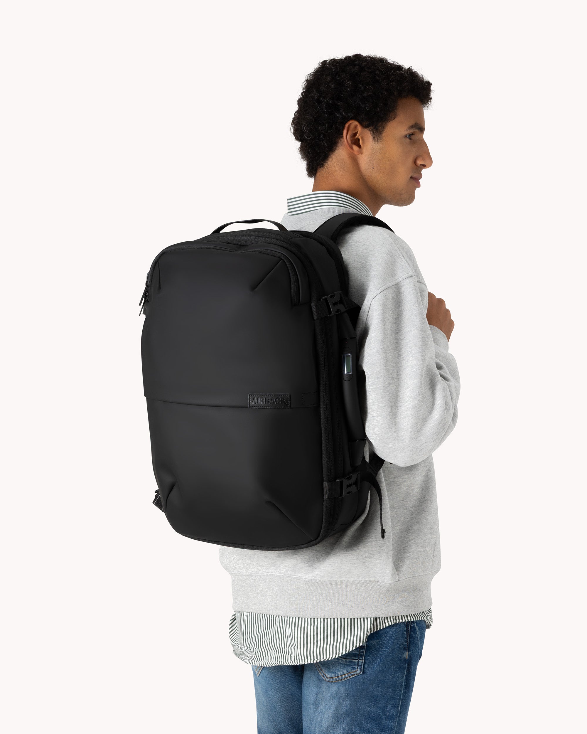 Airback Rugzak: handbagage formaat - Matzwart - Airback